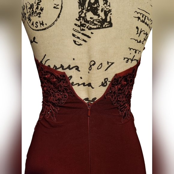 PromGirl Red Sleeveless Halter Mini Dress - Picture 9 of 12